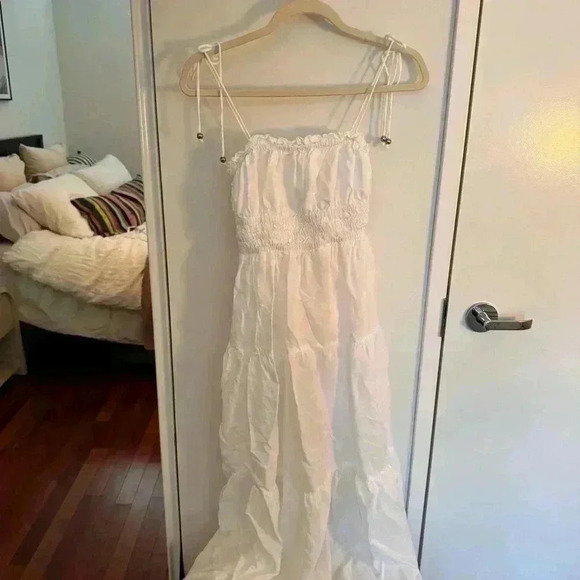 ELAN Smocked Cover-Up Midi Dress - Picture 4 of 7